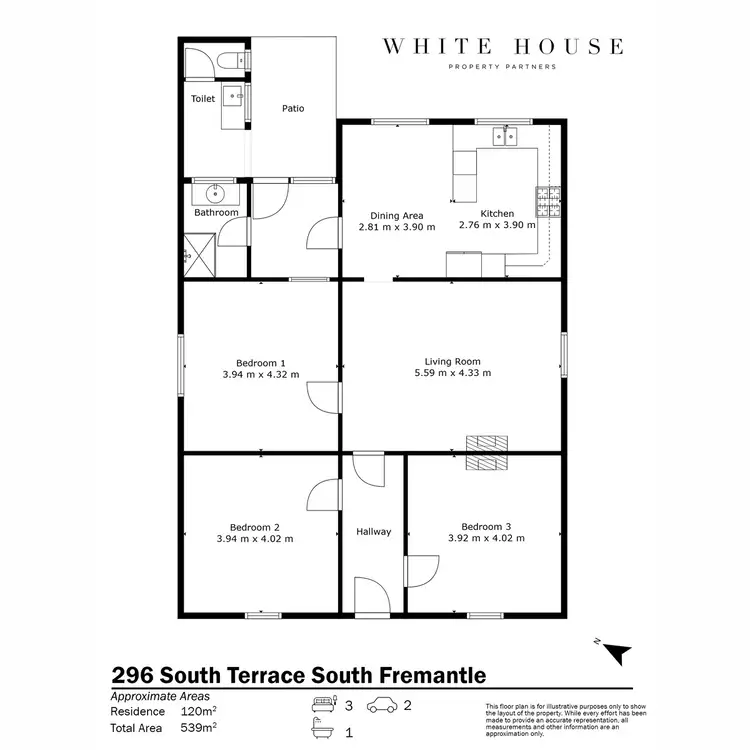 Floorplan of Homely house listing, 296 South Terrace, South Fremantle WA 6162