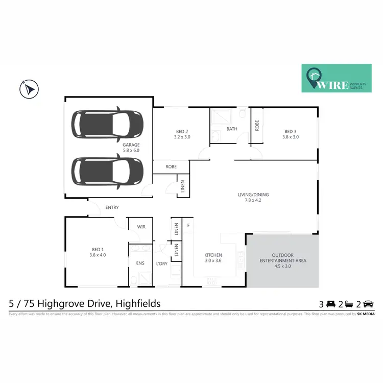 Floorplan of Homely house listing, 5/75 Highgrove Drive, Highfields QLD 4352