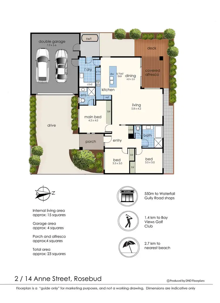Floorplan of Homely house listing, 2/14 Anne Street, Rosebud VIC 3939