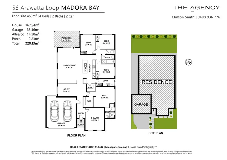 Floorplan of Homely house listing, 56 Arawatta Loop, Madora Bay WA 6210