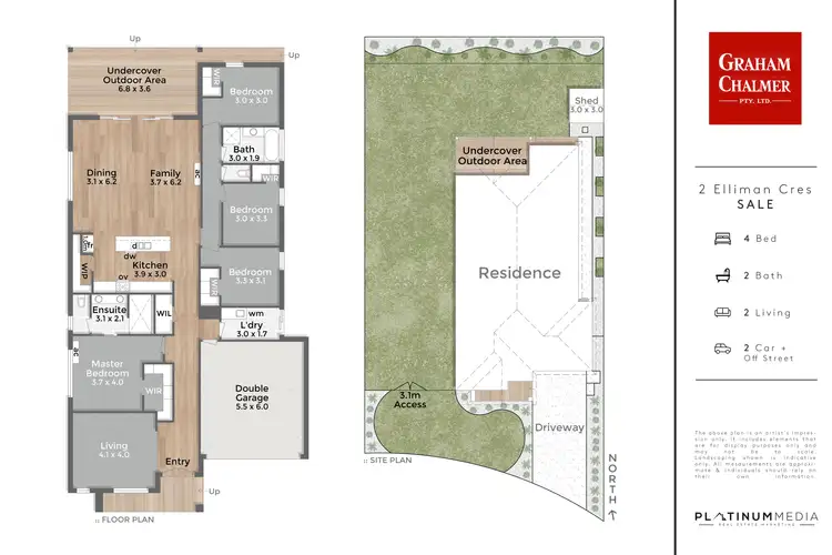 Floorplan of Homely house listing, 2 Elliman Crescent, Sale VIC 3850