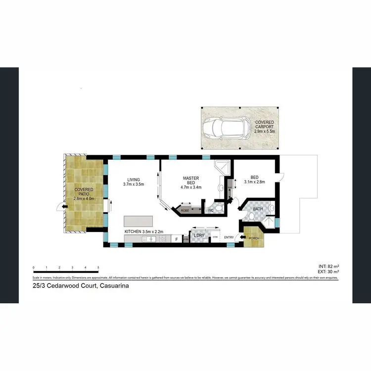 Floorplan of Homely apartment listing, 25/3 Cedarwood Court, Casuarina NSW 2487