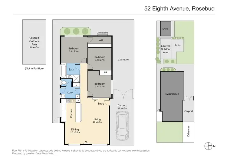 Floorplan of Homely house listing, 52 Eighth Avenue, Rosebud VIC 3939