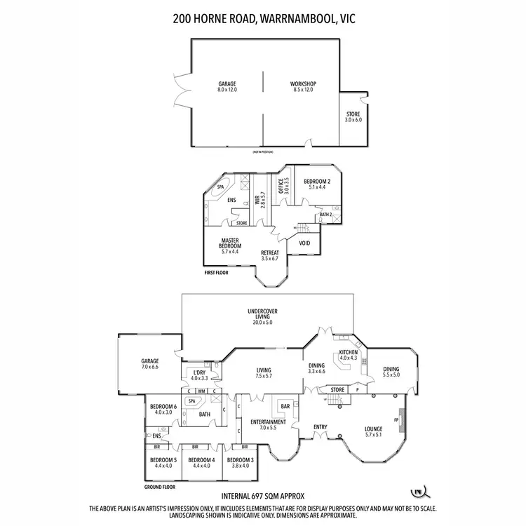 Floorplan of Homely house listing, 180 Horne Road, Warrnambool VIC 3280