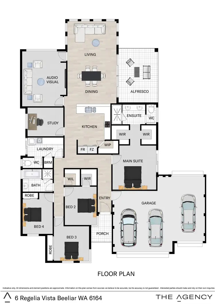 Floorplan of Homely house listing, 6 Regelia Vista, Beeliar WA 6164