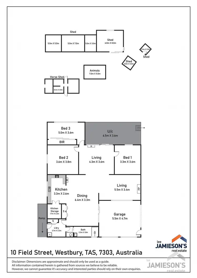Floorplan of Homely house listing, 10 Field Street, Westbury TAS 7303
