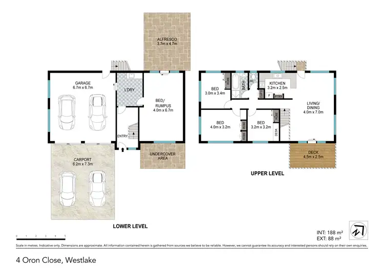 Floorplan of Homely house listing, 4 Oron Close, Westlake QLD 4074