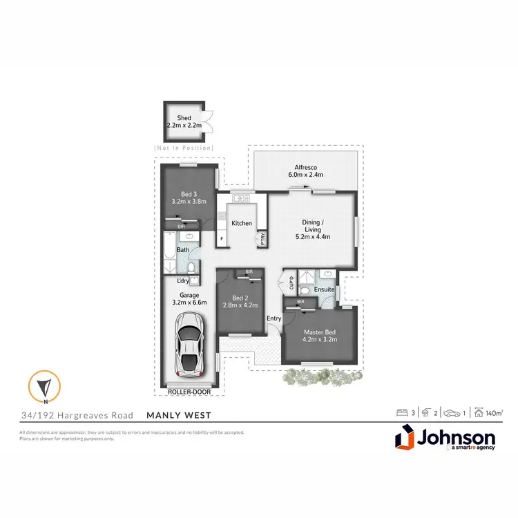 Floorplan of Homely unit listing, 34/192 Hargreaves Road, Manly West QLD 4179