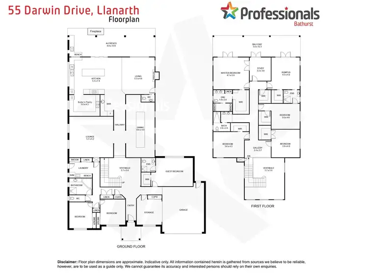 Floorplan of Homely house listing, 55 Darwin Drive, Llanarth NSW 2795