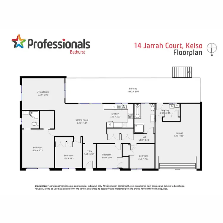 Floorplan of Homely house listing, 14 Jarrah Court, Kelso NSW 2795