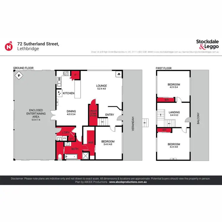 Floorplan of Homely house listing, 72 Sutherland Street, Lethbridge VIC 3332