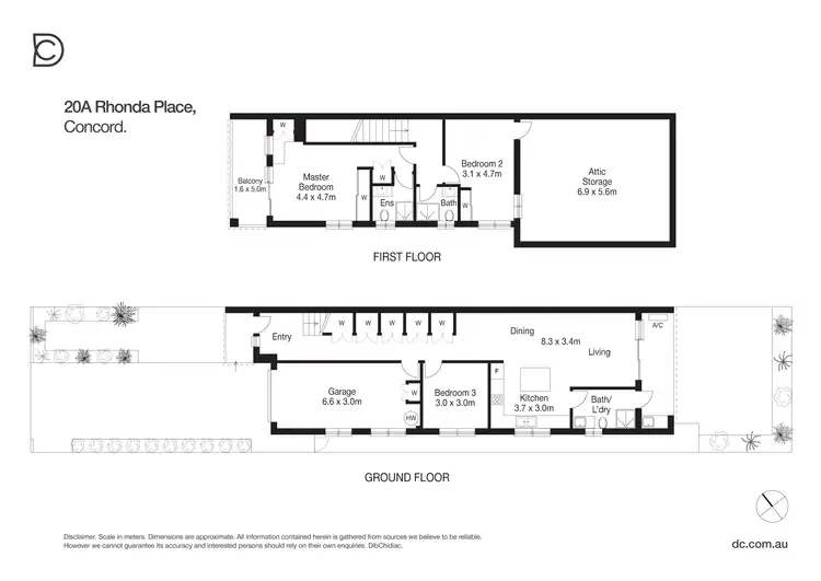 Floorplan of Homely semi-detached listing, 20A Rhonda Place, Concord NSW 2137