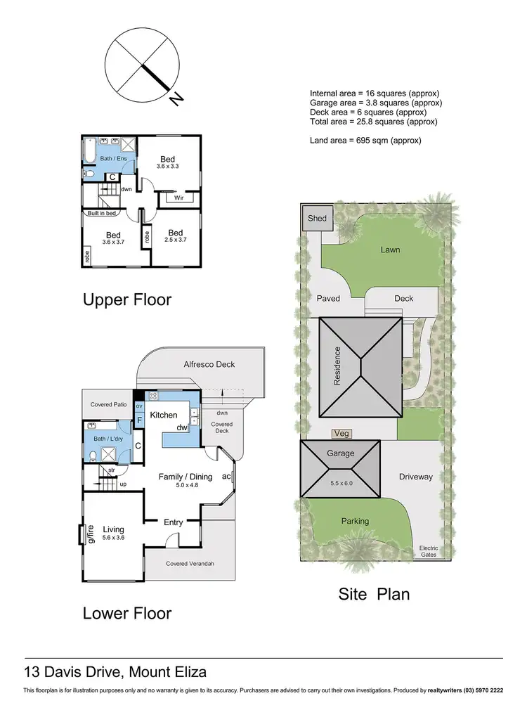 Floorplan of Homely house listing, 13 Davis Drive, Mount Eliza VIC 3930