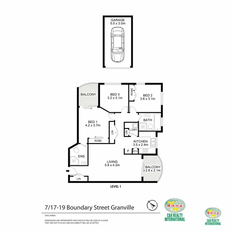 Floorplan of Homely apartment listing, 7/17-19 Boundary Street, Granville NSW 2142