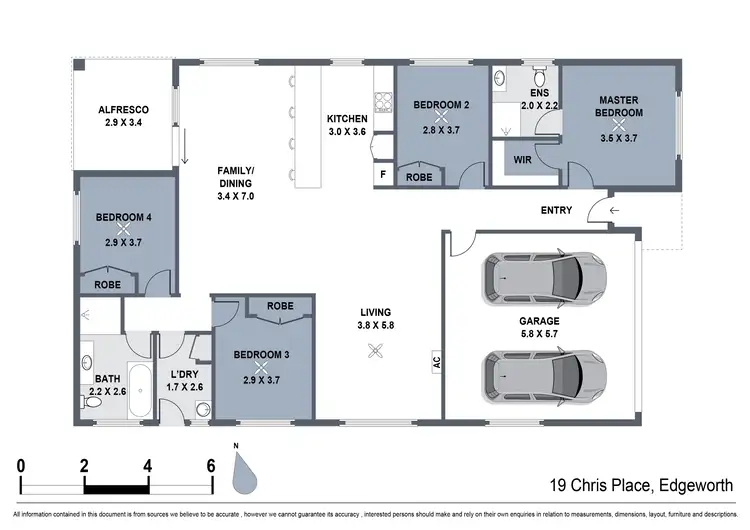 Floorplan of Homely house listing, 19 Chris Place, Edgeworth NSW 2285