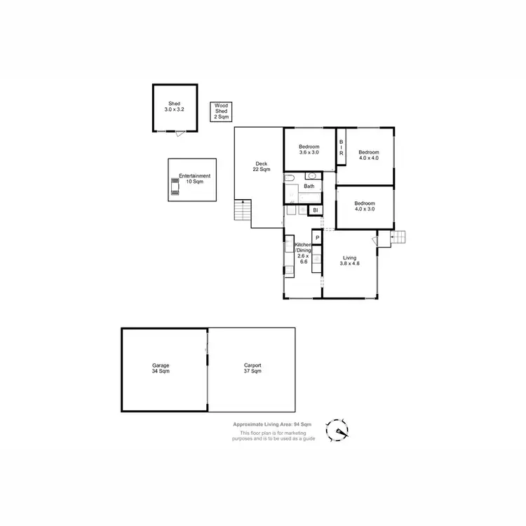 Floorplan of Homely house listing, 5 Warner Avenue, New Norfolk TAS 7140