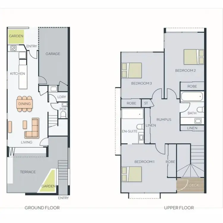 Floorplan of Homely townhouse listing, 1/45 King Street, Buderim QLD 4556