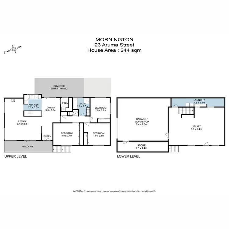 Floorplan of Homely house listing, 23 Aruma Street, Mornington TAS 7018