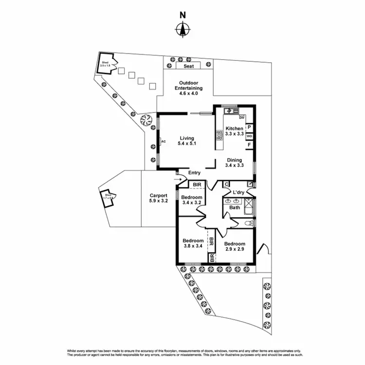Floorplan of Homely house listing, 1/7 Royal Court, Seabrook VIC 3028