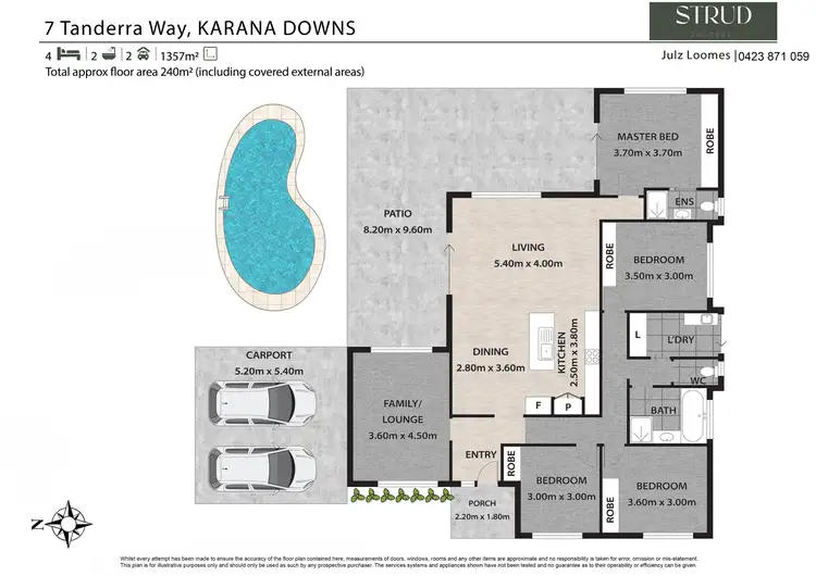 Floorplan of Homely house listing, 7 Tanderra Way, Karana Downs QLD 4306