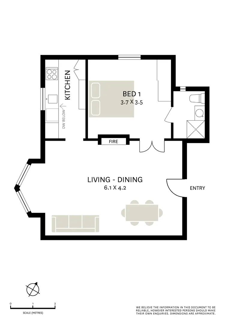 Floorplan of Homely apartment listing, 1/75 Smith Street, Balmain NSW 2041