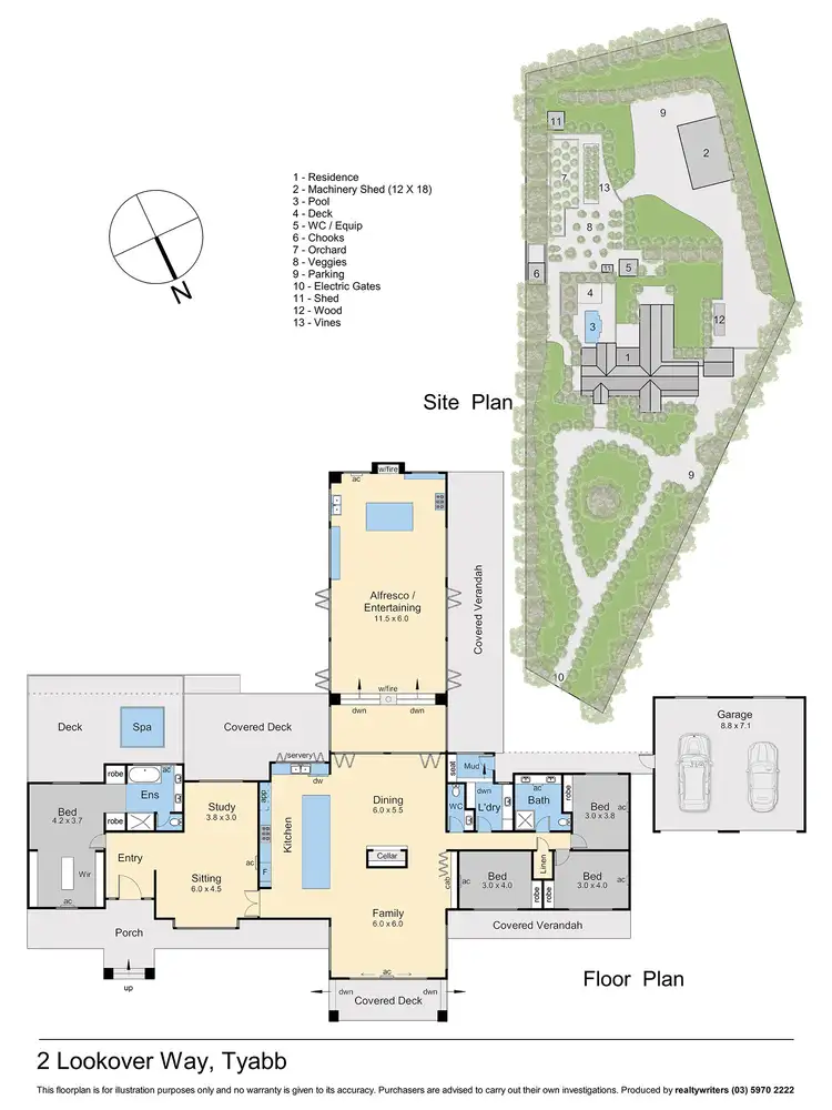 Floorplan of Homely rural property listing, 2 Lookover Way, Tyabb VIC 3913