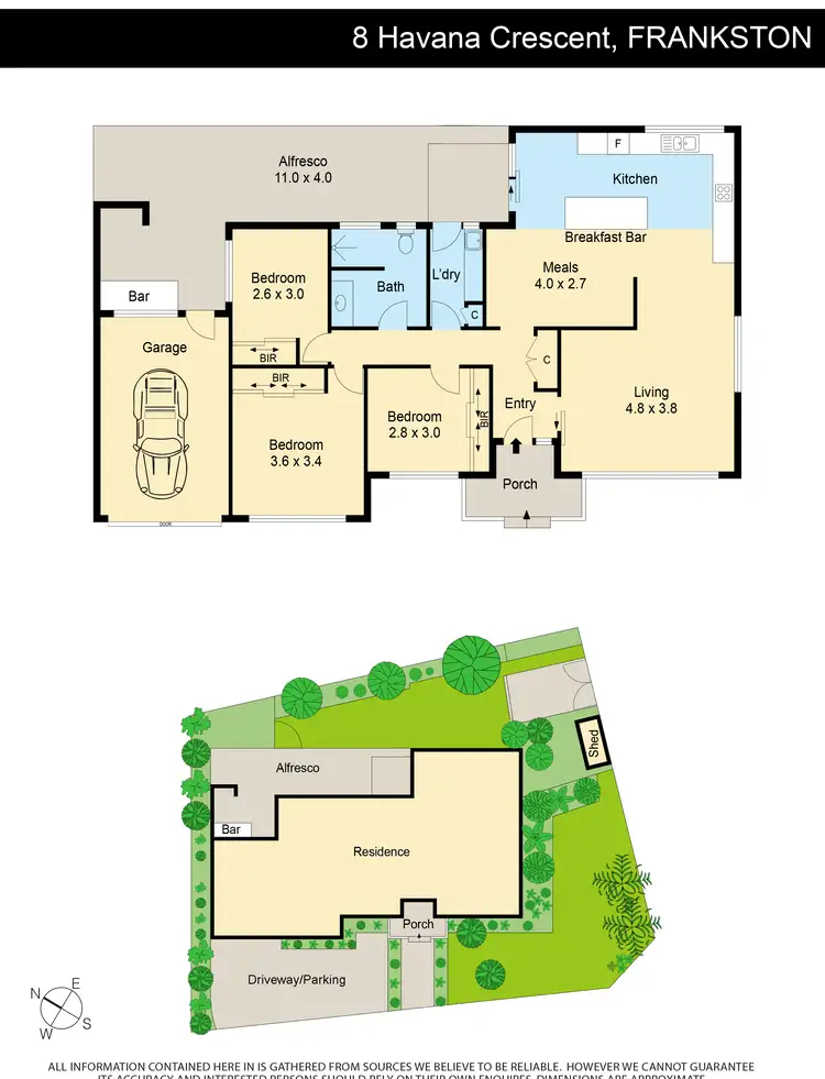 Floorplan of Homely house listing, 8 Havana Crescent, Frankston VIC 3199