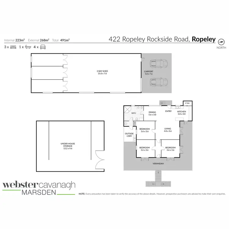Floorplan of Homely rural property listing, 422 Ropeley Rockside Road, Ropeley QLD 4343