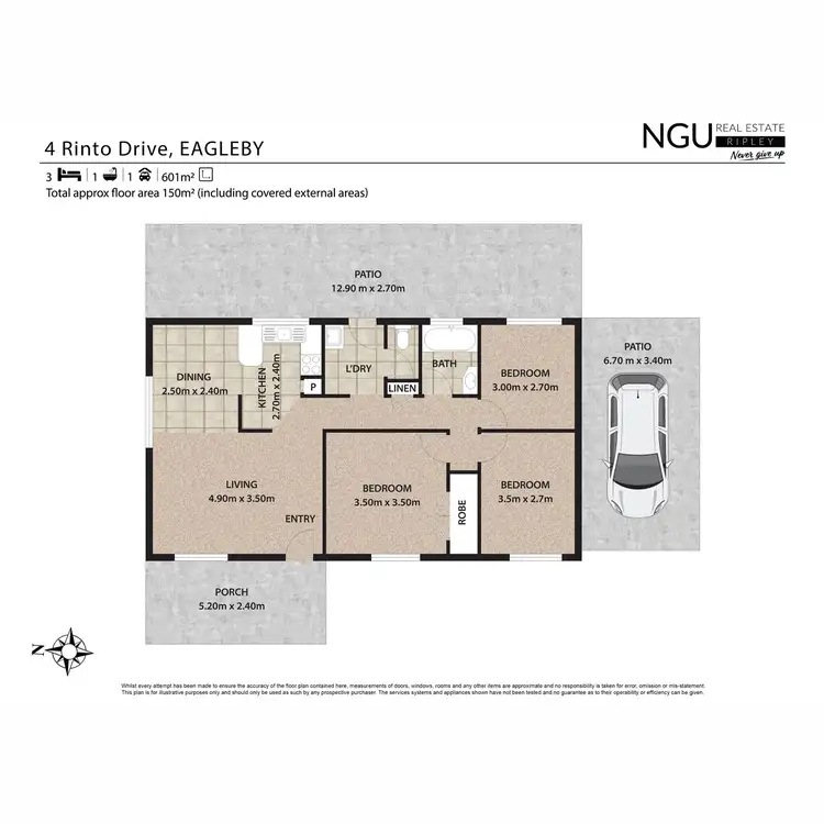 Floorplan of Homely house listing, 4 Rinto Drive, Eagleby QLD 4207
