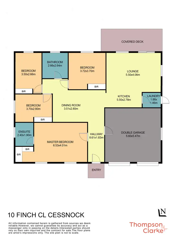 Floorplan of Homely house listing, 10 Finch Close, Cessnock NSW 2325