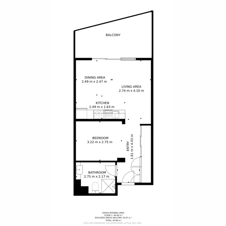 Floorplan of Homely apartment listing, 202/80 Old Perth Road, Bassendean WA 6054
