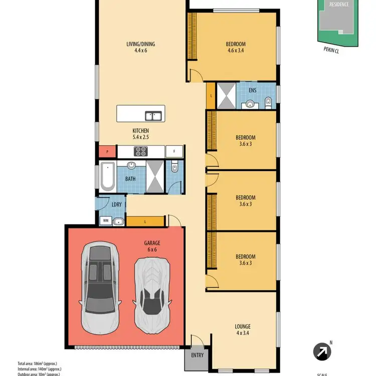 Floorplan of Homely house listing, 3 Pekin Close, Mango Hill QLD 4509
