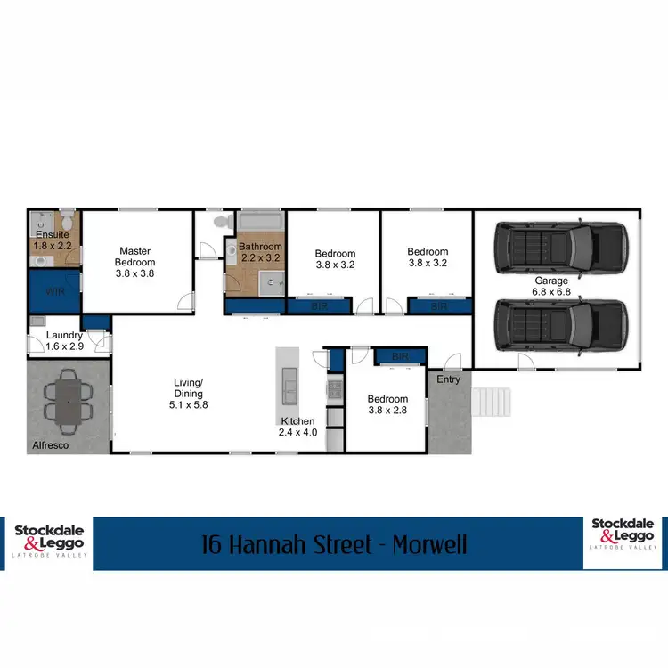 Floorplan of Homely house listing, 16 Hannah Street, Morwell VIC 3840