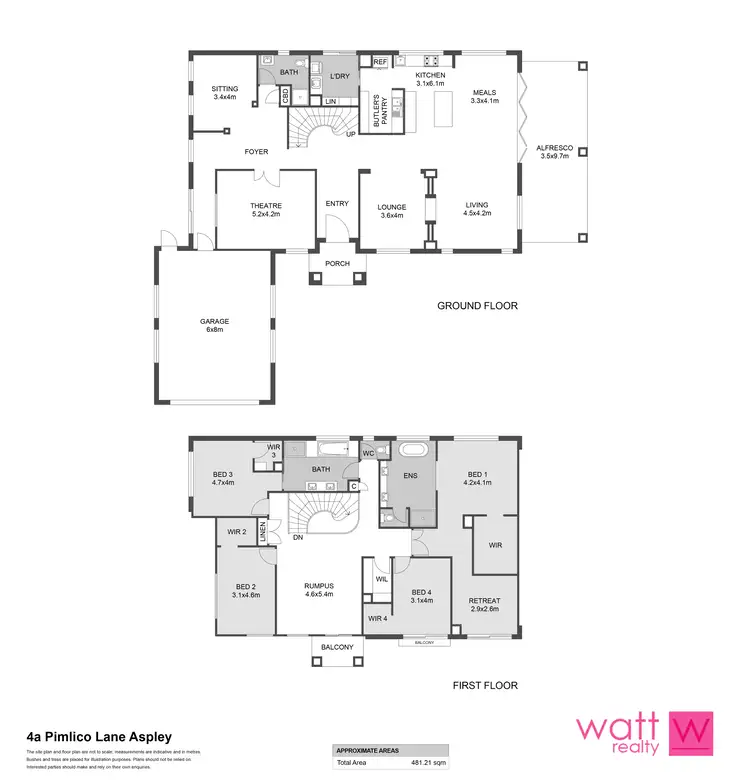 Floorplan of Homely house listing, 4A Pimlico Lane, Aspley QLD 4034