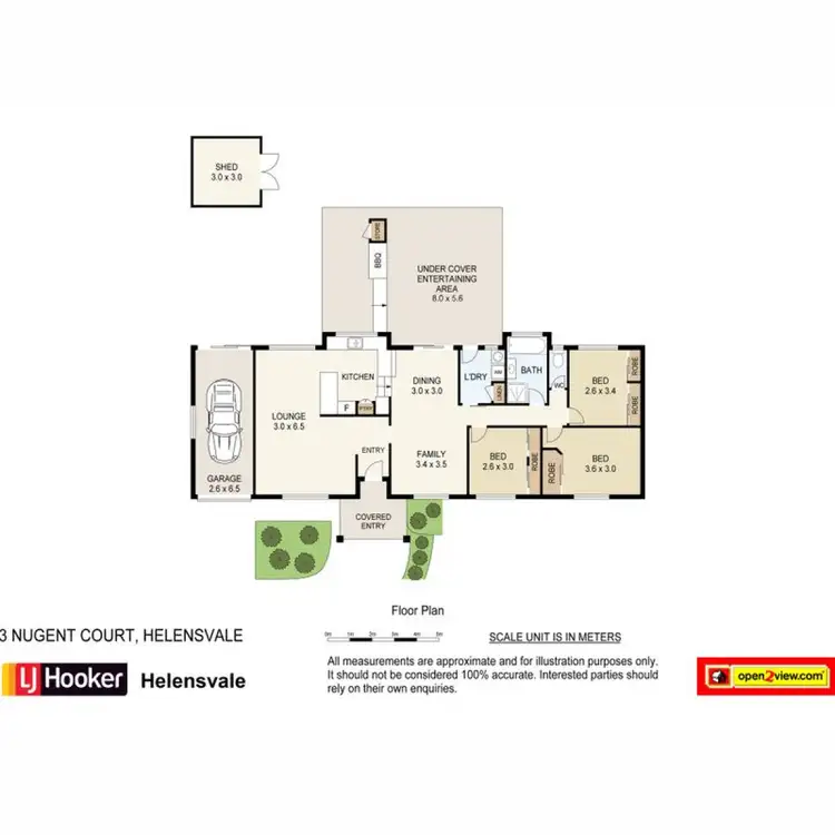 Floorplan of Homely house listing, 3 Nugent Court, Helensvale QLD 4212