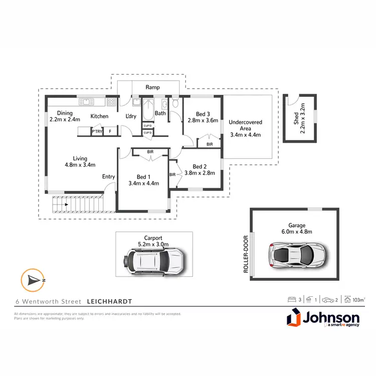 Floorplan of Homely house listing, 6 Wentworth Street, Leichhardt QLD 4305