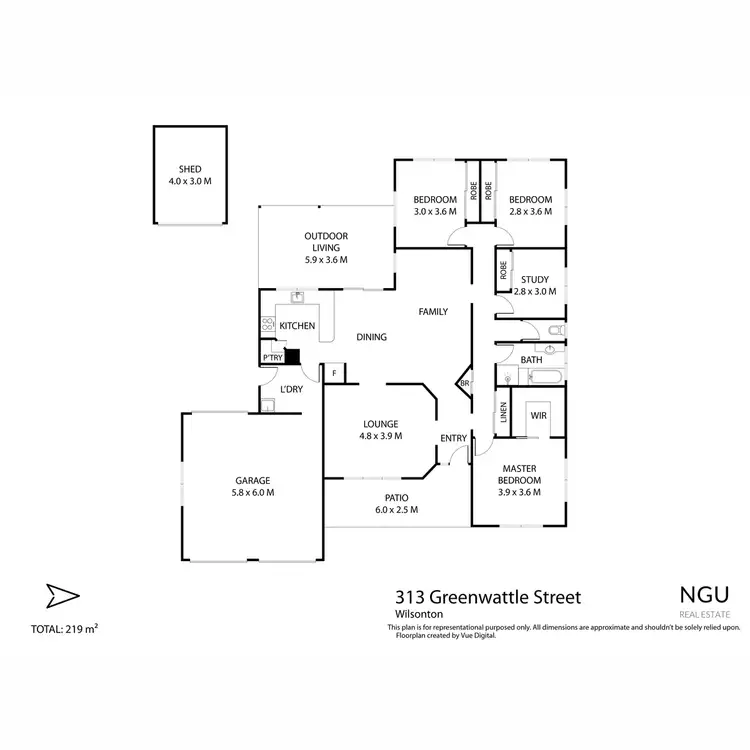 Floorplan of Homely house listing, 313 Greenwattle Street, Wilsonton QLD 4350