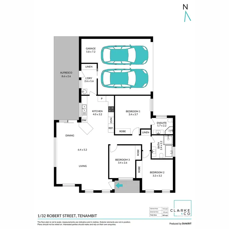 Floorplan of Homely unit listing, 1/32 Robert Street, Tenambit NSW 2323