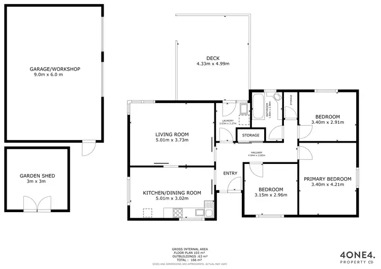 Floorplan of Homely house listing, 117 Mockridge Road, Clarendon Vale TAS 7019