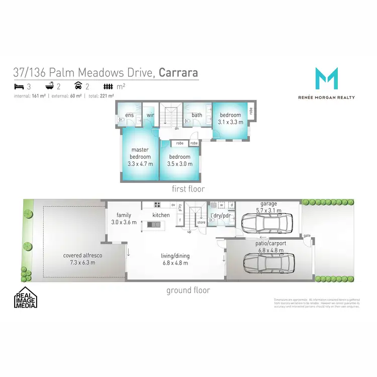 Floorplan of Homely villa listing, 37/136 Palm Meadows Drive, Carrara QLD 4211
