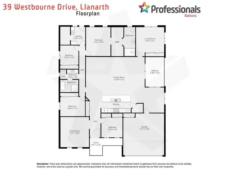 Floorplan of Homely house listing, 39 Westbourne Drive, Llanarth NSW 2795