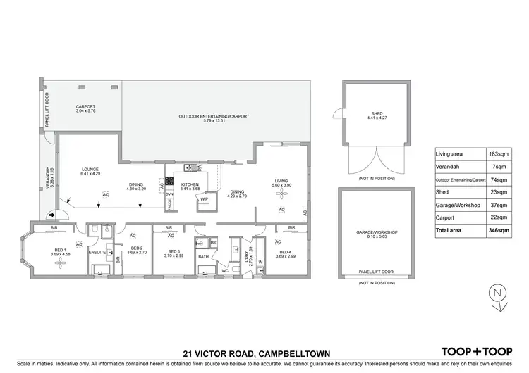 Floorplan of Homely house listing, 21 Victor Road, Campbelltown SA 5074