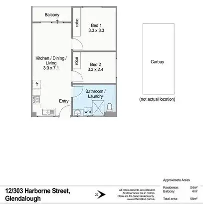 Floorplan of Homely house listing, 12/303 Harborne Street, Glendalough WA 6016