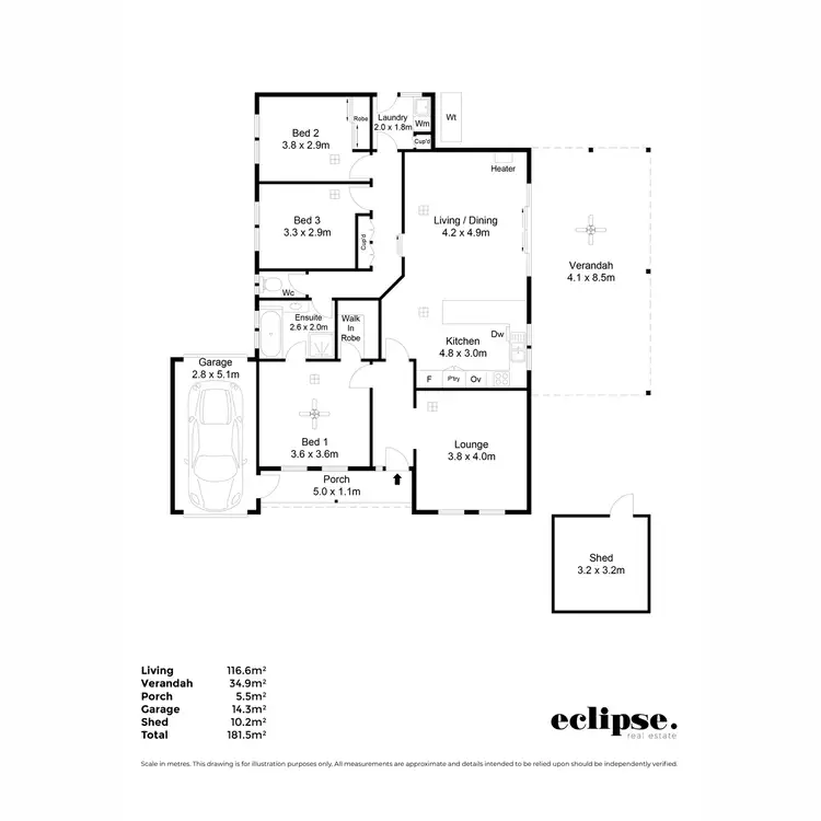 Floorplan of Homely house listing, 9 Michele Road, Paradise SA 5075