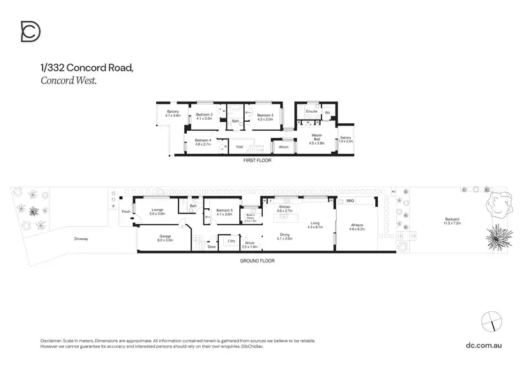 Floorplan of Homely semi-detached listing, 332 Concord Road, Concord West NSW 2138