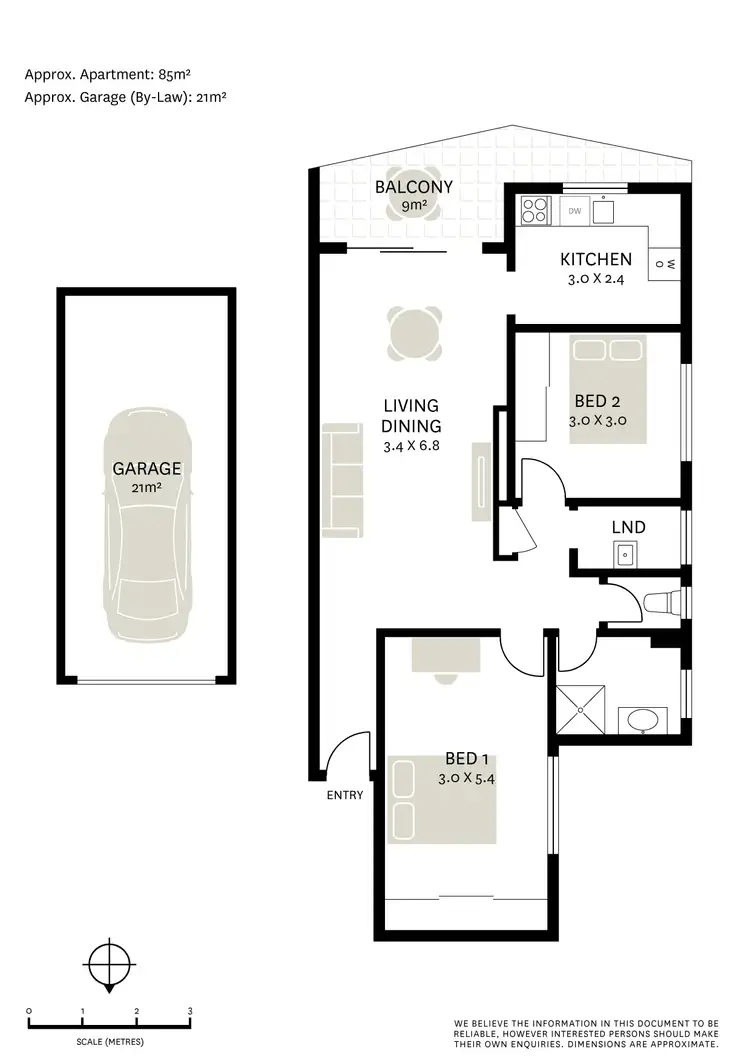 Floorplan of Homely apartment listing, 6/58 Grosvenor Crescent, Summer Hill NSW 2130