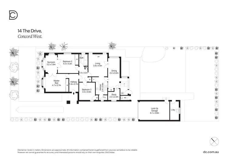 Floorplan of Homely house listing, 14 The Drive, Concord West NSW 2138