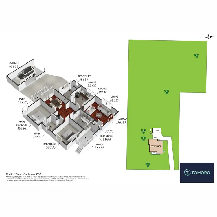 Floorplan of Homely house listing, 22 Alfred Street, Cambooya QLD 4358