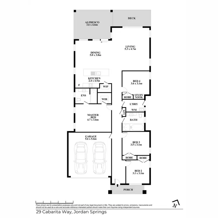 Floorplan of Homely house listing, 29 Cabarita Way, Jordan Springs NSW 2747