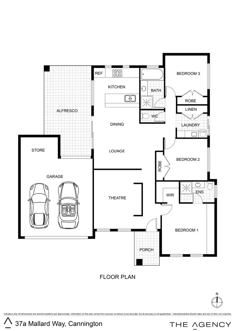 Floorplan of Homely house listing, 37a Mallard Way, Cannington WA 6107